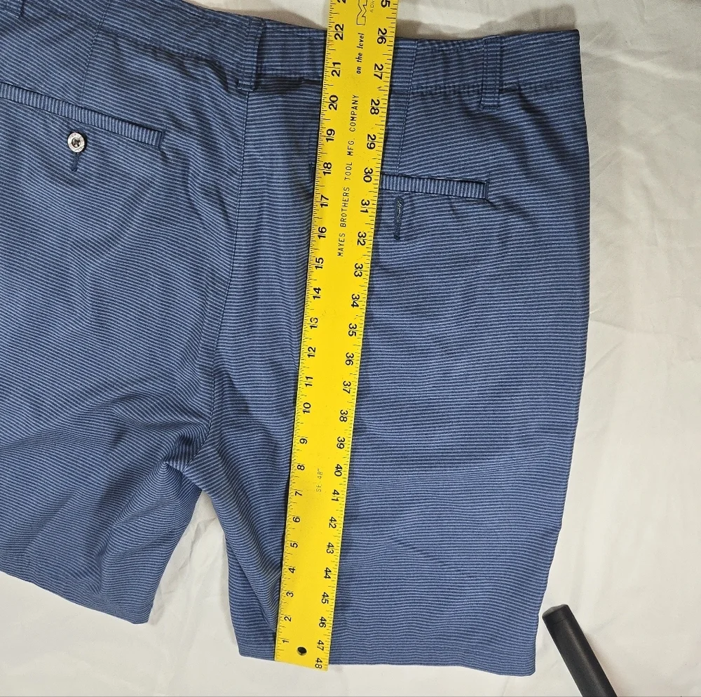 Pebble Beach Men's Blue Shorts Flat Front Vacation Resortwear Golf Travel